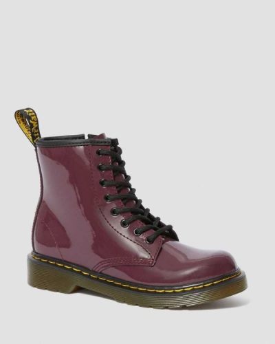 Botas Con Cordones Dr Martens Junior 1460 Patent Cuero Para Niños DR1886O